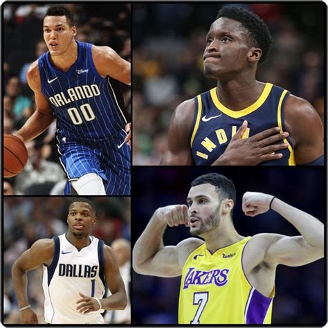 Victor Oladipo, Aaron Gordon, Larry Nance Jr. and .